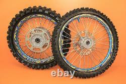 2001 96-01 YZ250 YZ 250 EXCEL BLUE Front Rear Wheel Set Hub Rim Spokes Tire