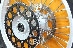 2002 02-08 YZ125 YZ250 OEM Complete Front Rear Wheel Set Rim Spokes Rotor