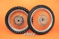 2003 01-08 RM250 RM 250 OEM Front Rear Wheel Set Hub Rim Spokes Tire 21/19