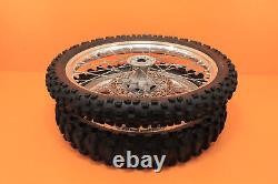 2003 01-08 RM250 RM 250 OEM Front Rear Wheel Set Hub Rim Spokes Tire 21/19