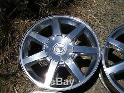 2003-2011 Cadillac Cts Sts Oem 17 Inch Polished 7 Spoke Staggered Wheel Rim Set