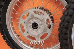 2004 01-11 YZ250 YZ 250 OEM Front Rear Wheel Set Hub Rim Spoke Tire Center 19/21