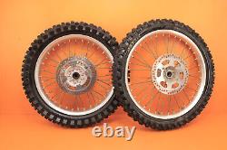 2004 04-07 KX250 KX 250 OEM Front Rear Wheel Set Hub Rim Spokes Tire Center