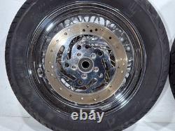 2004 Harley Road King Touring Classic OEM Front Rear Wheel Rim Tire Spoked 16