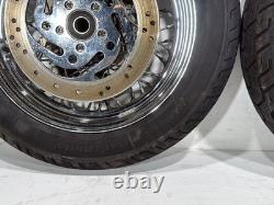 2004 Harley Road King Touring Classic OEM Front Rear Wheel Rim Tire Spoked 16