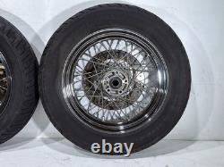 2004 Harley Road King Touring Classic OEM Front Rear Wheel Rim Tire Spoked 16