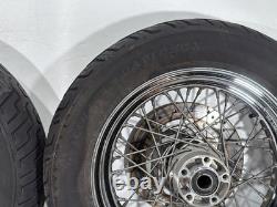 2004 Harley Road King Touring Classic OEM Front Rear Wheel Rim Tire Spoked 16