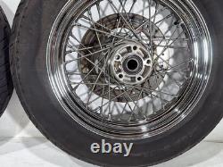 2004 Harley Road King Touring Classic OEM Front Rear Wheel Rim Tire Spoked 16