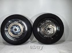 2004 Harley Road King Touring Classic OEM Front Rear Wheel Rim Tire Spoked 16