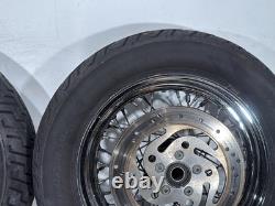 2004 Harley Road King Touring Classic OEM Front Rear Wheel Rim Tire Spoked 16
