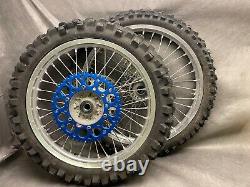 2005 OEM Yamaha YZ450f YZ250f Takasago Set Front Rear Wheels Rim Tire Hub Spokes