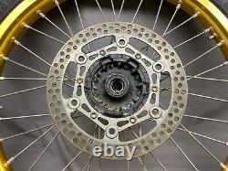 2005 Yamaha YZ450f YZ GOLD Excel Set Front Rear Wheels Rim Tire Hub Spokes Set