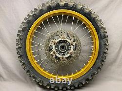 2005 Yamaha YZ450f YZ GOLD Excel Set Front Rear Wheels Rim Tire Hub Spokes Set