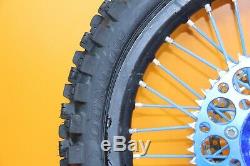 2006 02-08 YZ250 YZ125 Front Rear Wheel Set Blue / Black Hub Rim Spokes Rotor