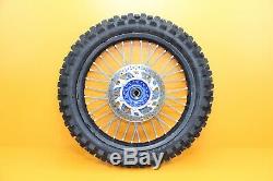 2006 02-08 YZ250 YZ125 Front Rear Wheel Set Blue / Black Hub Rim Spokes Rotor