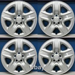 2006-2012 Toyota RAV4 # 7975P-S 17 5 Spoke Silver Wheel Skins / HUBCAPS SET/4