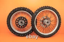 2007 02-11 YZ250 YZ 250 OEM Front Rear Wheel Set Hub Rim Spoke Tire Center 19/21