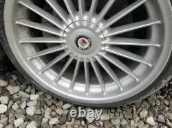 2007 08 Alpina B7 Oem 21 Inch Wheel Set Front And Rear With Caps 20 Spoke Silver