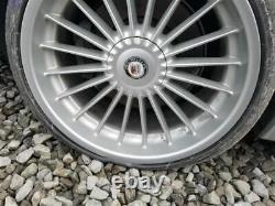 2007 08 Alpina B7 Oem 21 Inch Wheel Set Front And Rear With Caps 20 Spoke Silver