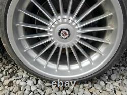 2007 08 Alpina B7 Oem 21 Inch Wheel Set Front And Rear With Caps 20 Spoke Silver