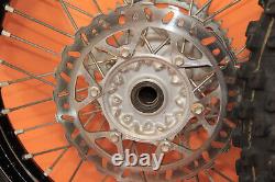 2009 09-13 YZ250F YZ 250F EXCEL Front Rear Wheel Set Hub Rim Spokes Tire Center