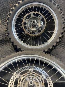 2009 09-13 YZ250F YZ 250F OEM Front Rear Wheel Set Hub Rim Spokes Tire Center