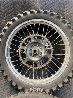 2009 09-13 YZ250F YZ 250F OEM Front Rear Wheel Set Hub Rim Spokes Tire Center