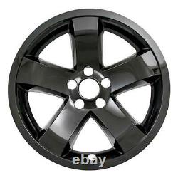 2009-2014 Dodge Challenger # IMP355BLK 18 5 Spoke Gloss Black Wheel Skins SET/4