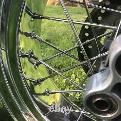 2010 Ducati Sport Classic GT1000 Front/Rear Chrome Wheels Stainless Spokes