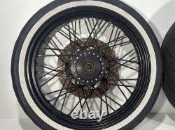2011 Harley Sportster XL1200N 1200 OEM Front Rear Wheel Rim Tire Spoked 16 19