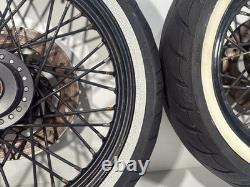 2011 Harley Sportster XL1200N 1200 OEM Front Rear Wheel Rim Tire Spoked 16 19