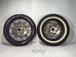 2011 Harley Sportster XL1200N 1200 OEM Front Rear Wheel Rim Tire Spoked 16 19
