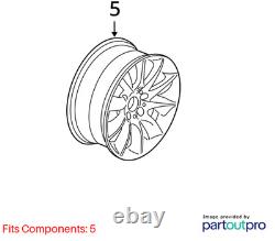 2012 528i OE Wheel 18x8 10 Spoke Front And Rear Turbine Design Wide Spoke Edge