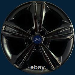 2013-2016 Ford Escape SE 17 Gloss Black Wheel Skins / Hubcaps # 787-GB SET/4