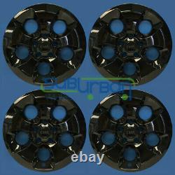 2013-2017 Jeep Wrangler # 8911-GB 18 5 Spoke Gloss Black Wheel Skins NEW SET/4