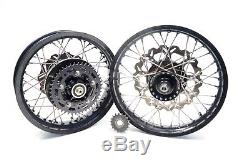 2013 Triumph Thruxton 900 Canyon Racing TT Spoked Alloy Wheels Set Front Rear J1