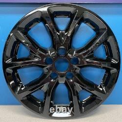 2014-2018 Jeep Cherokee Latitude # 7913-GB 17 5 Y Spoke BLACK Wheel Skins SET/4