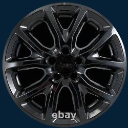 2014-2018 Jeep Cherokee Latitude # 7913-GB 17 5 Y Spoke BLACK Wheel Skins SET/4