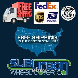2014-2018 Jeep Cherokee Latitude # 7913-GB 17 5 Y Spoke BLACK Wheel Skins SET/4