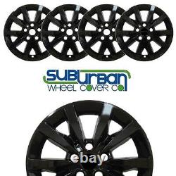 2014-2020 Dodge Durango SXT # 8249G-B 18 10 Spoke GLOSS BLACK Wheel Skins SET/4