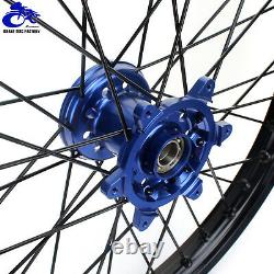 2014-2021 YZ250F YZ450F 21 & 18 For Yamaha Front Rear Spoked Wheel Rim Hub Set