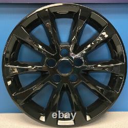 2017-2018 Ford Fusion # 767-GB 17 10 Spoke Gloss Black Wheel Skins NEW SET/4