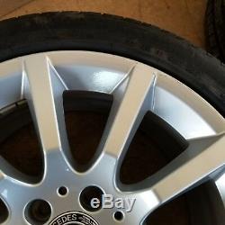 2017 Mercedes-benz Slc300 Front Rear 17 10-spoke Wheel Rim Pirelli Tire Set Oem