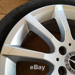 2017 Mercedes-benz Slc300 Front Rear 17 10-spoke Wheel Rim Pirelli Tire Set Oem