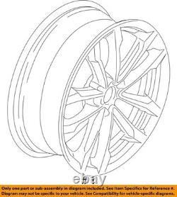 2018-2020 X3 OE Wheel 19x7-1/2 Front Or Rear 10 Spoke BMW