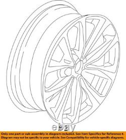 2018-2020 X3 OE Wheel 19x7-1/2 Front Or Rear 5 Spoke V Spoke Wide Spoke BMW