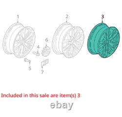 2018 X3 OE Wheel 19x7-1/2 Front Or Rear 5 Spoke V Spoke Narrow Spoke Polished