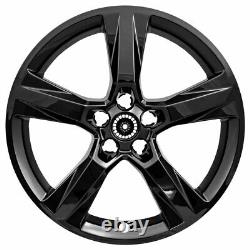 20 5 Spoke Gloss Black Wheel Skins for 2016-2018 Chevy Camaro LS/LT/SS