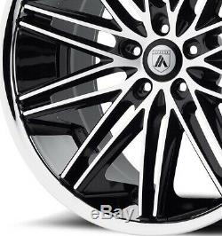 20 Asanti Wheels Rims Black Machined 5x127 Lexani Forgiato