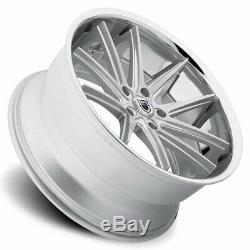 20 Asanti Wheels Rims Silver Brushed 5x127 Lexani Forgiato